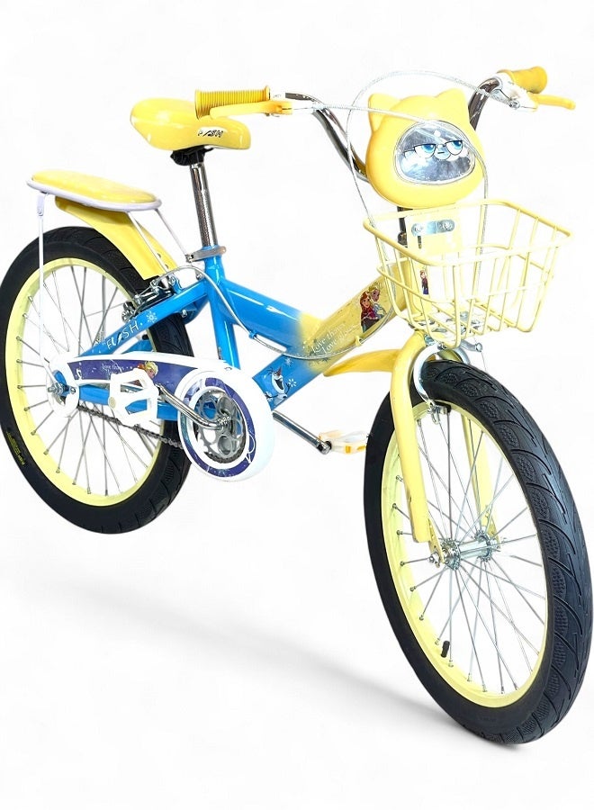 فلاش دراجة اطفال بناتي فيها اصوات وانوار من فلاش - لون اصفر - مقاس 20 من 8 سنوات ل12 سنوات - الوكيل الرسمية في مصر المنتج GTG TOYS - Image 3