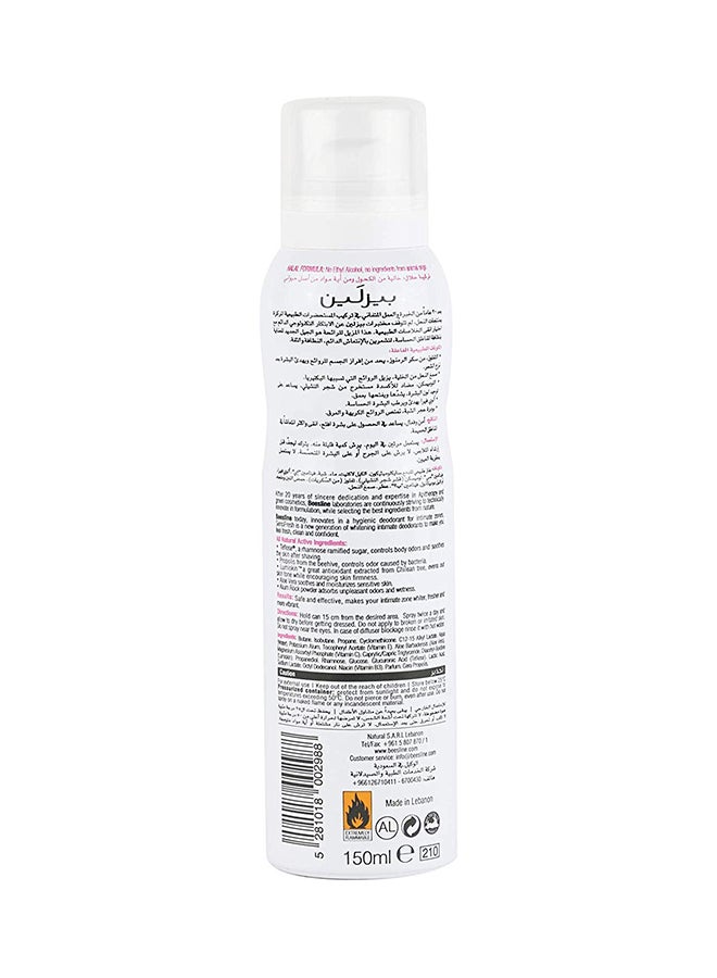 Beesline Sensifresh Whitening Deodorant Spray White/Pink/Black 150ml - Image 2