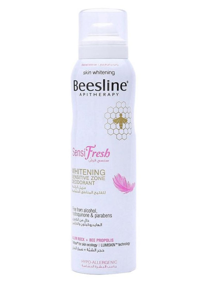 Beesline Sensifresh Whitening Deodorant Spray White/Pink/Black 150ml - Image 1