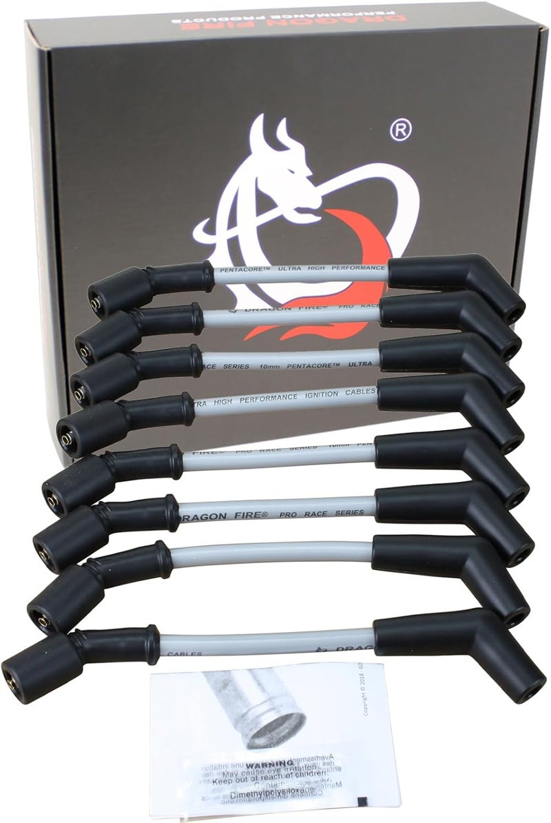 AIP Electronics DRAGON FIRE PERFORMANCE Pro Series ULTRA LOW 40 Ohm Spark Plug Wire Set for Chevrolet GM GMC LS Engines - Image 1