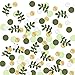 Letjolt 210 Pcs Baby Shower Confetti Greenery Glitter Table Decorations Eucalyptus Golden Scatter Country NatureTheme Party StPatricks Day Wedding Christmas Supplies - Image 3