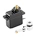 GLOBACT 12KG Metal Gear Servo with 20T Aluminum Servo Saver Arm and Steering Drag Link for Arrma Granite GromMojave GromTyphon Grom Losi RC Truck Racecar Upgrade SPMSSX110 ARA340203 - Image 2