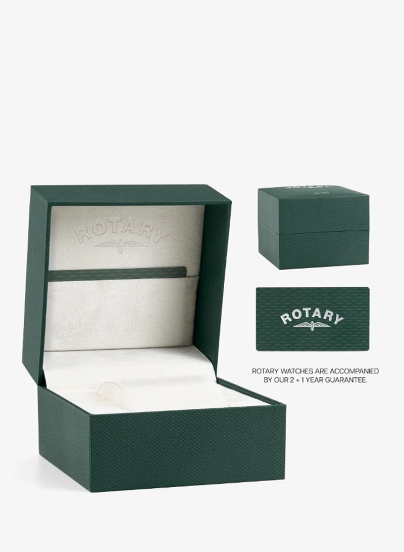 Rotary  Rotary Men's Heritage Green Dial Stainless Steel Bracelet Watch - GB05420/24 for Men | Best Price UAE