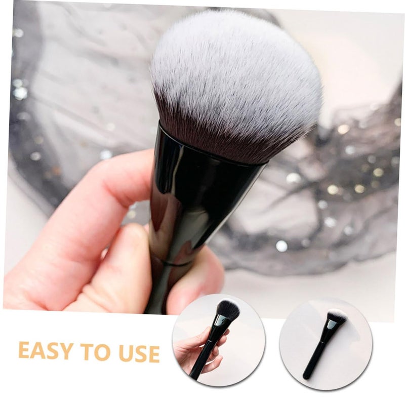 Soft Small Foundation Brush for Liquid Powder Dense Bristles Even Blending Easy Grip Compact Travel Daily Makeup Applicator - Image 5