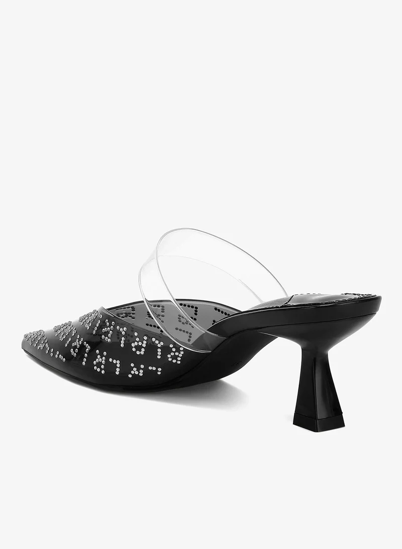 London Rag Black Pointed Toe Kitten Heels in Black for Women | Best Price UAE