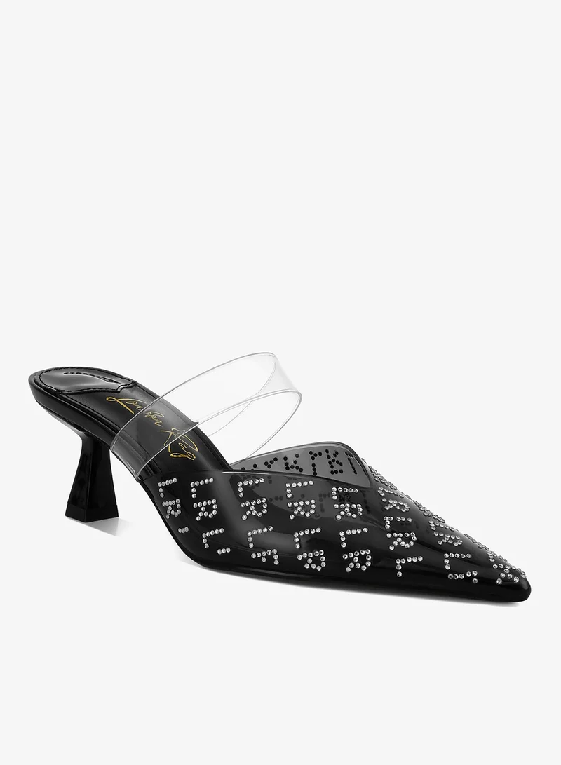 London Rag Black Pointed Toe Kitten Heels in Black for Women | Best Price UAE