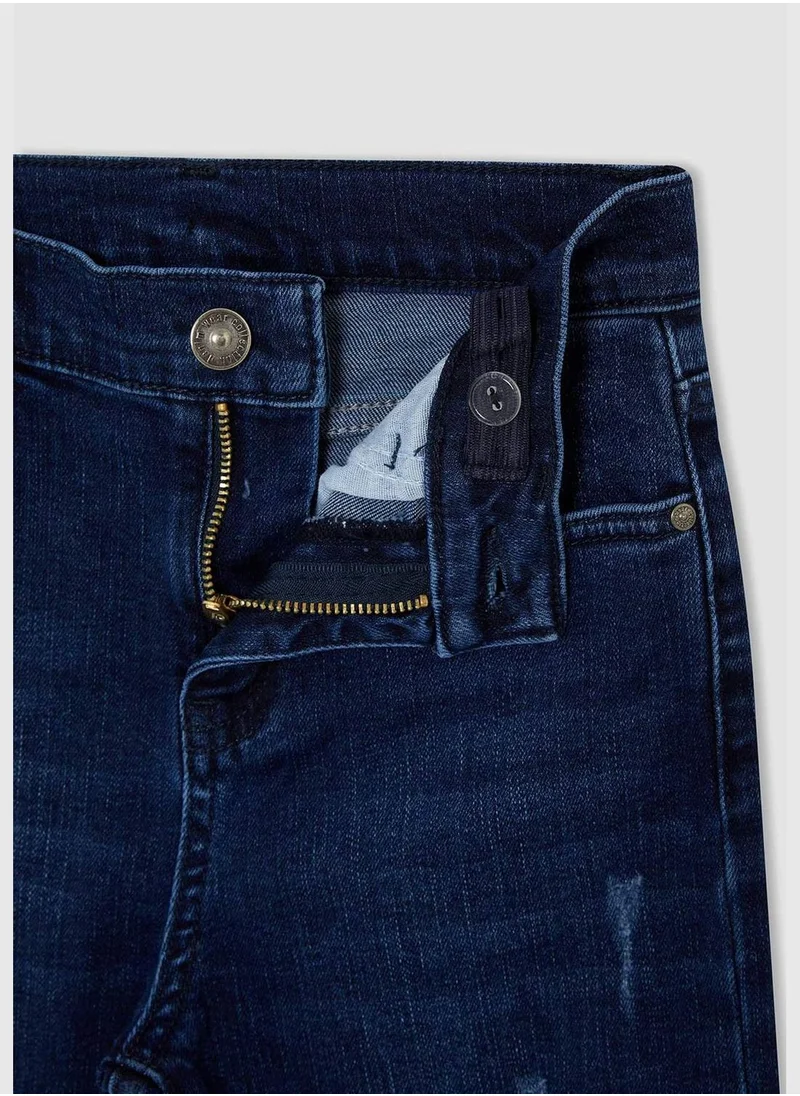 DeFacto Slim Fit Distressed Jean Trousers