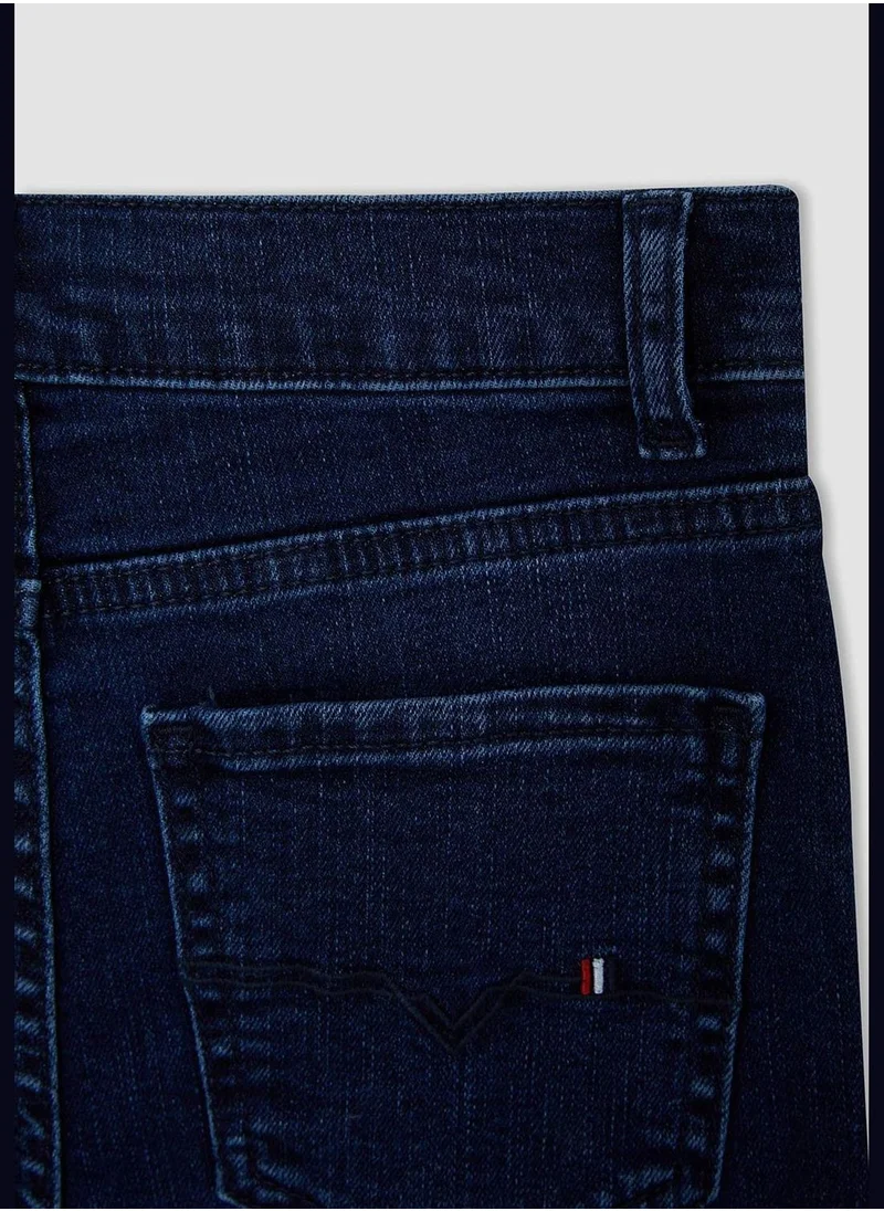 DeFacto Slim Fit Distressed Jean Trousers