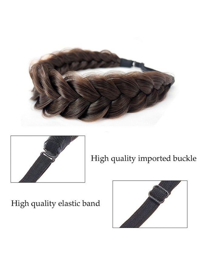 TOECWEGR - Oecwegr Synthetic Hair Braided Headband Classic Wide Strands Wedding Disorderly Fluffy Braids Wig Band Women Beauty Accessory - Image 1