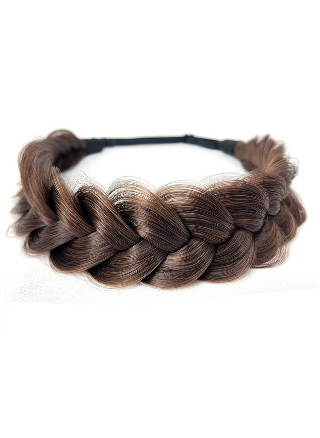 TOECWEGR - Oecwegr Synthetic Hair Braided Headband Classic Wide Strands Wedding Disorderly Fluffy Braids Wig Band Women Beauty Accessory - Image 1