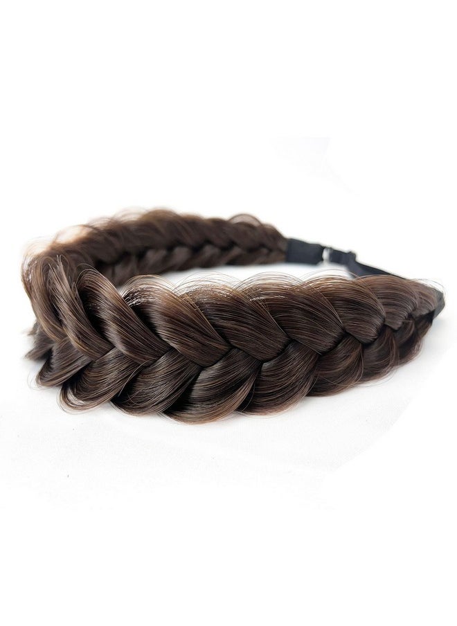 TOECWEGR - Oecwegr Synthetic Hair Braided Headband Classic Wide Strands Wedding Disorderly Fluffy Braids Wig Band Women Beauty Accessory - Image 1