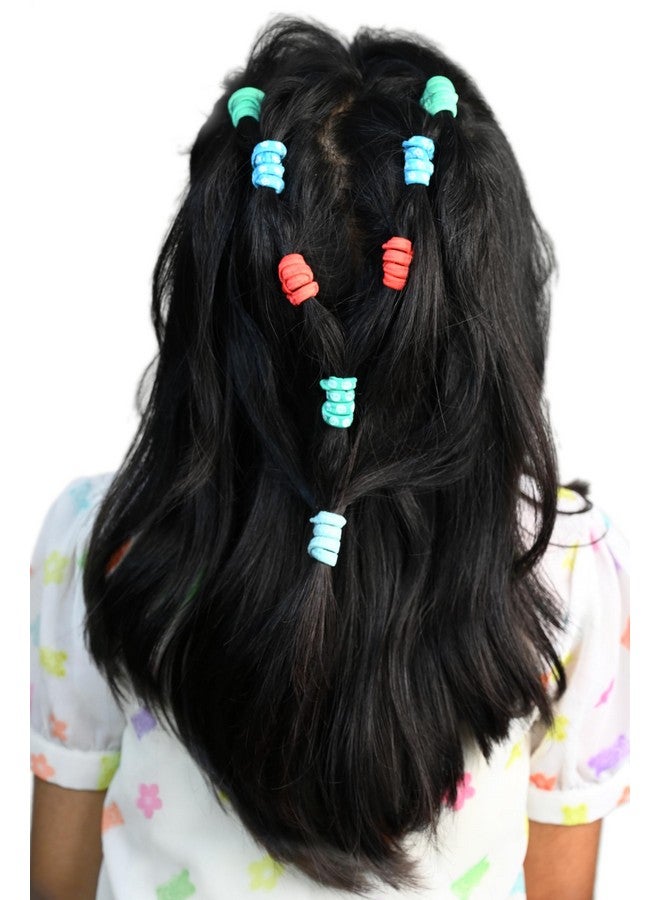 Yellow Bee Disney Hair Tie Set with Matching Clutcher - Red, Green & Blue, 13-Piece - Image 3