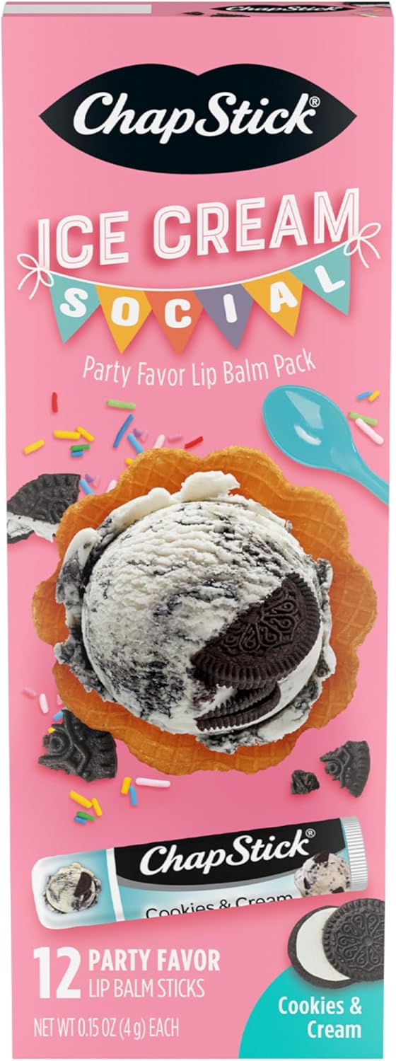 ChapStick Icecream Social Cookies  Cream Party Pack 12CT 15OZ