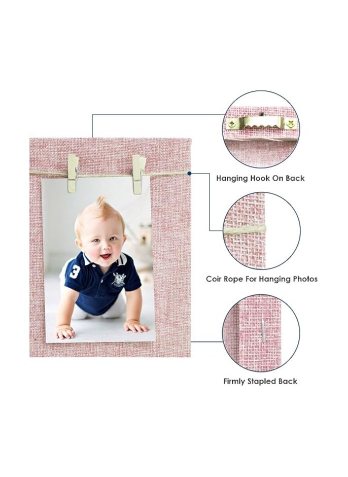 Story at Home Story at Home Wooden Photo Frame, Pink, 20 x 17 x 2 cm, PM1102  - Image 3