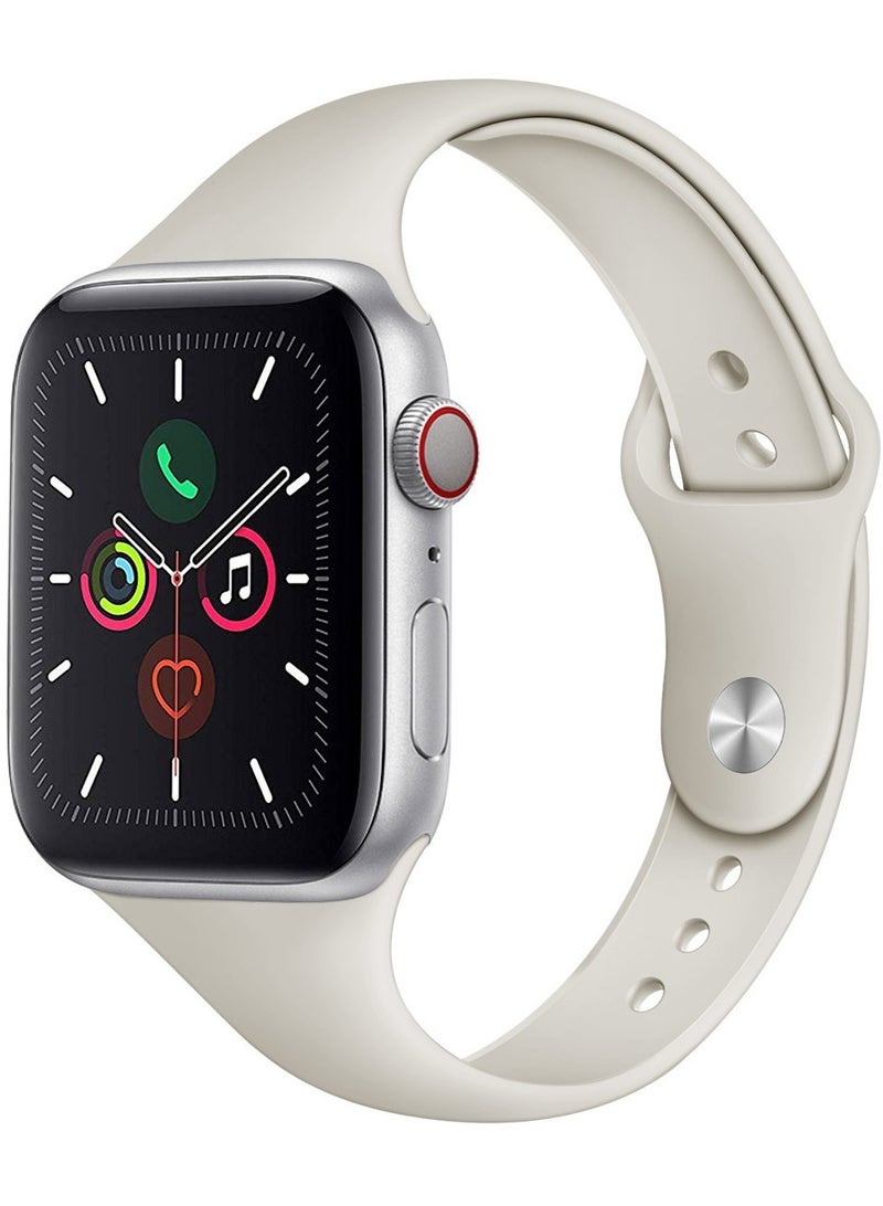 Apple Watch Band 38mm/40mm/41mm Silicone Sport Watch Strap Purple(Starlight) - Image 2