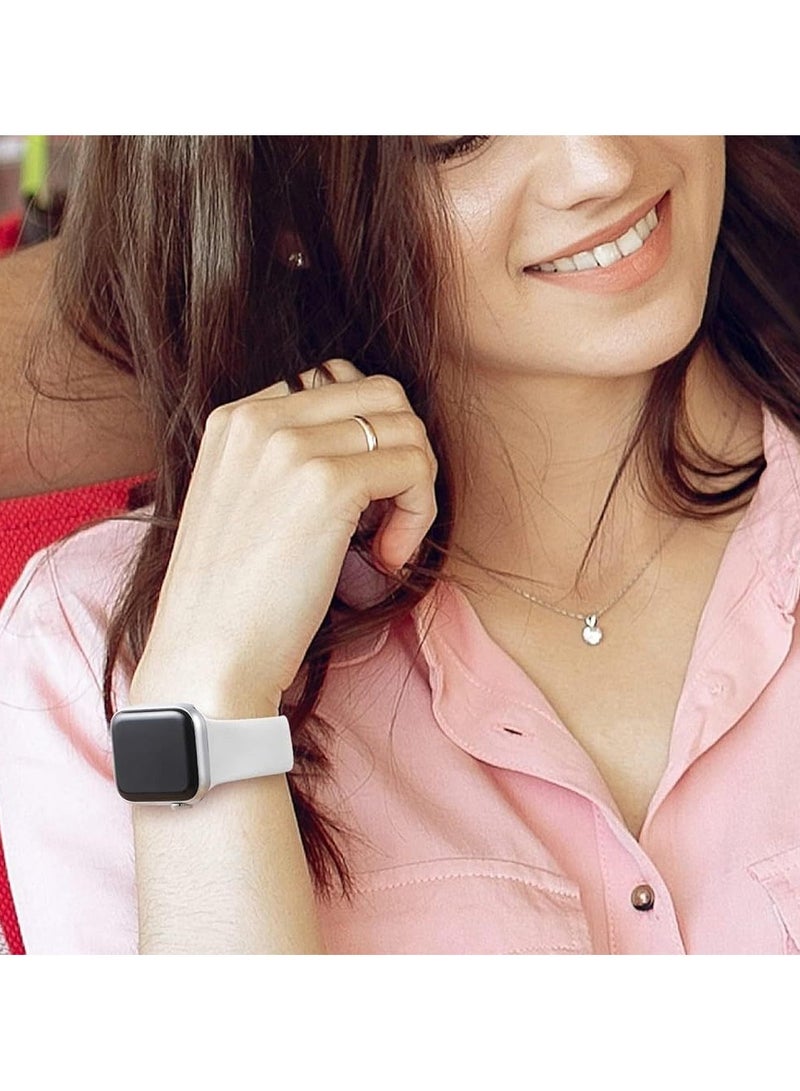 Apple Watch Band 38mm/40mm/41mm Silicone Sport Watch Strap Purple(Starlight) - Image 5