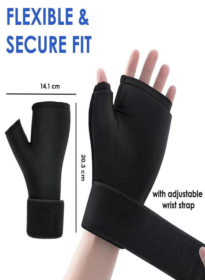 KARP (360°) Coverage Hot & Cold Therapy Hand Glove | Compression Support for Finger Joint Pain, Wrist Pain, Hand Inflammation & Swelling | Reusable Gel Hand Glove - Unisex | Ideal for home, office, gym, or travel (1Pack) - Image 3