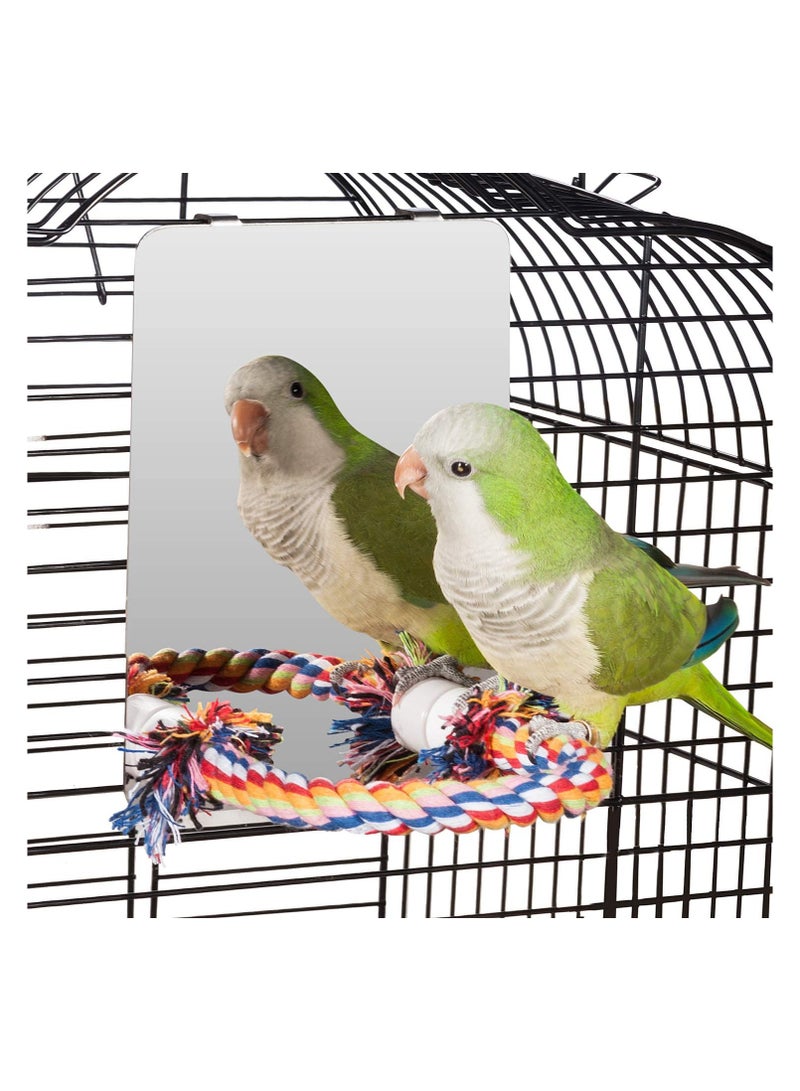 XICEN 7 Inch Cockatiel Mirror for Cage Bird Toys - Image 3