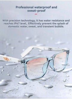 M MIAOYAN New touch-hearing Bluetooth headset glasses smart glasses TWS interchangeable lenses for calls and music AI wireless anti-blue light headset glasses  - Image 4