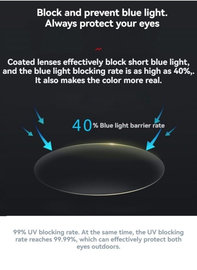 M MIAOYAN - New touch-hearing Bluetooth headset glasses smart glasses TWS interchangeable lenses for calls and music AI wireless anti-blue light headset glasses - Image 1