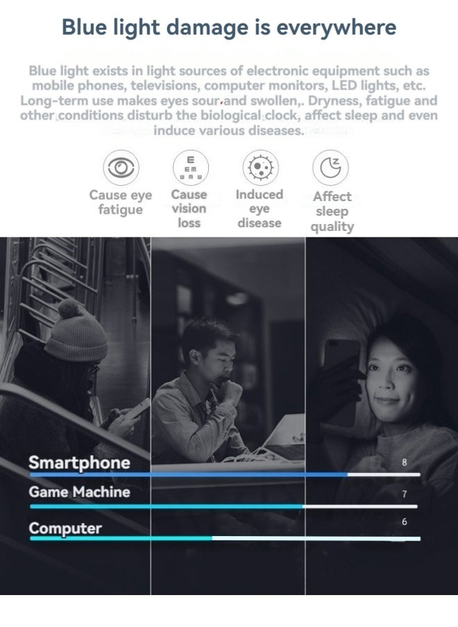 M MIAOYAN - New touch-hearing Bluetooth headset glasses smart glasses TWS interchangeable lenses for calls and music AI wireless anti-blue light headset glasses - Image 1
