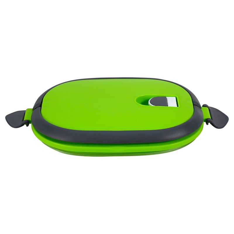 Raguso Thermal Food Box Container Green Insulated Food Container 1 Layer Insulation Box Stainless Steel Insulation Box Portable Lunch Containers for Home - Image 3