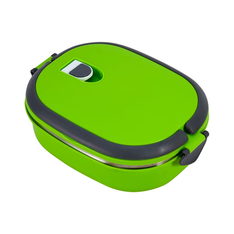 Raguso Thermal Food Box Container Green Insulated Food Container 1 Layer Insulation Box Stainless Steel Insulation Box Portable Lunch Containers for Home - Image 1