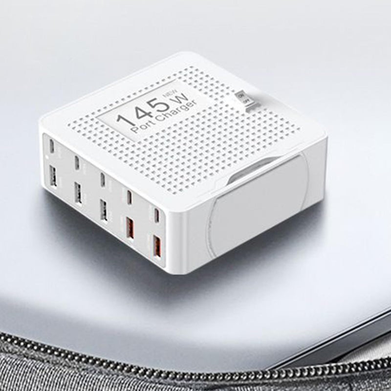 10 Port USB C Charging Station Fast Charger For Laptop Phone Tablet Watch Travel Office - Image 4