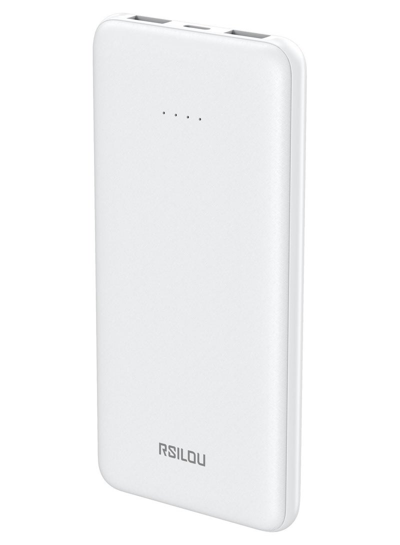 ارسيلو بنك طاقة بسعة 10000 مللي أمبير في الساعة R1003-002 ، شحن سريع بمنفذين بحد أقصى 37 وات، وتعريف ذكي، وصغير الحجم وقابل للحمل، وأمان متقدم، ومنفذان USB-A للخارج ومنفذ USC-C للداخل، وميزات أمان متقدمة - Image 1