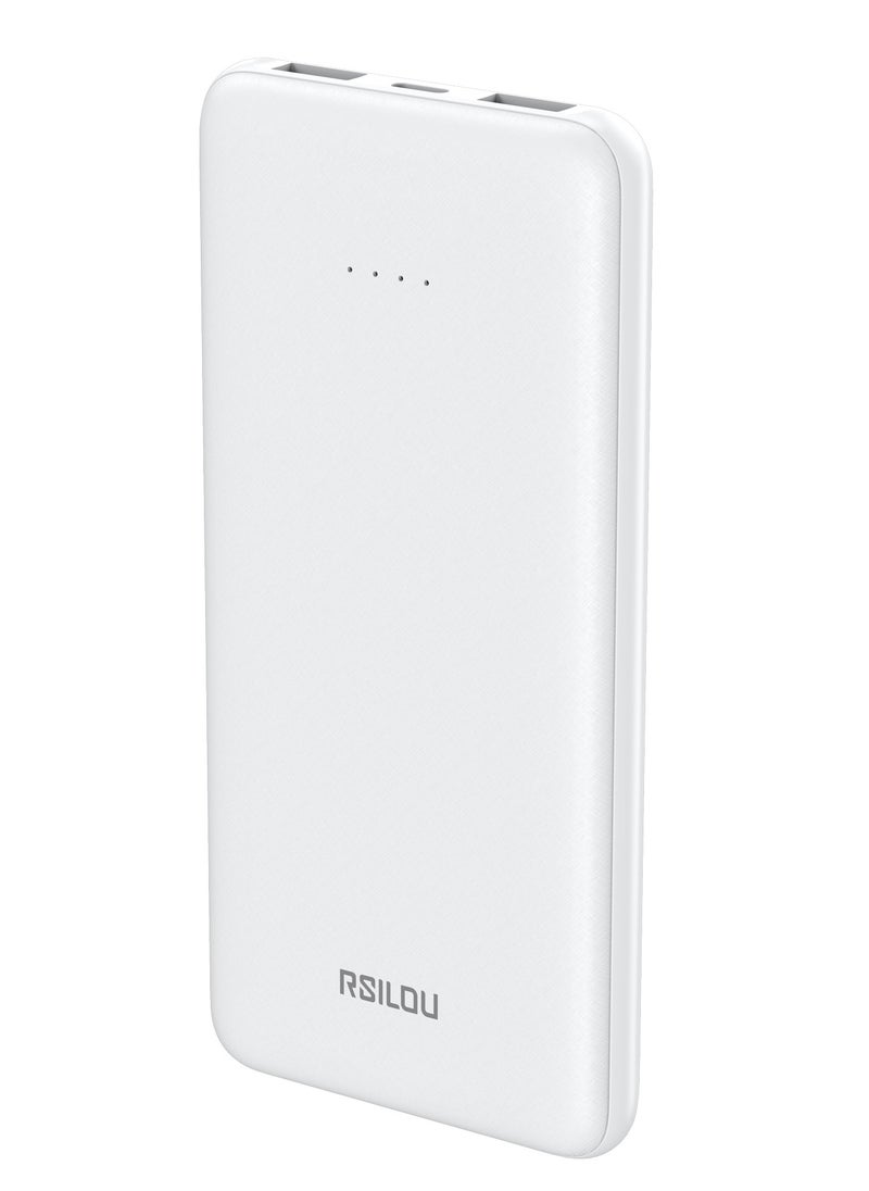 rsilou - DN11 10000mAh Capacity Power Bank, 37W total max Dual-Port Fast Charging, Smart Identification, Compact and Portable, Advanced Safety, 2 USB-A ports out and 1 USC-C in, Advanced Safety Features - Image 1