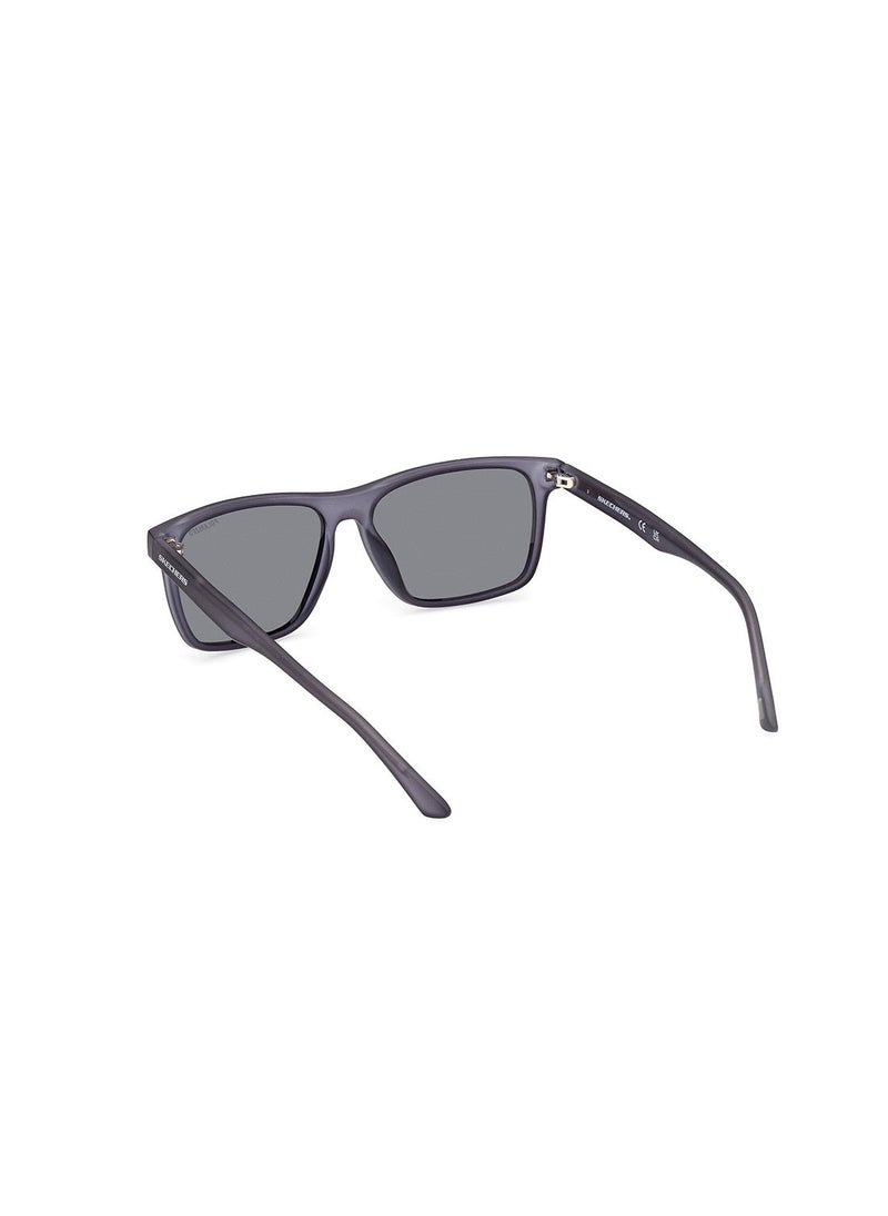 SKECHERS - Polarized Rectangular Sunglasses - Lens Size: 56 Mm - Image 1