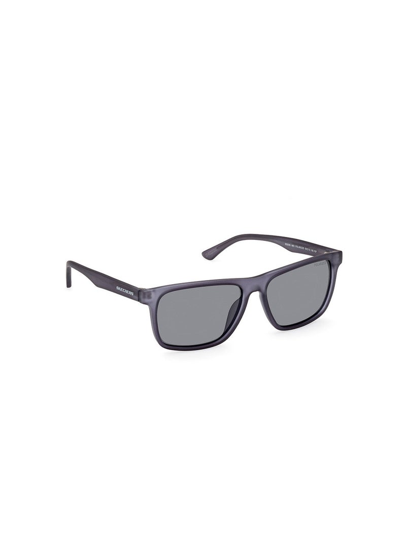SKECHERS - Polarized Rectangular Sunglasses - Lens Size: 56 Mm - Image 1