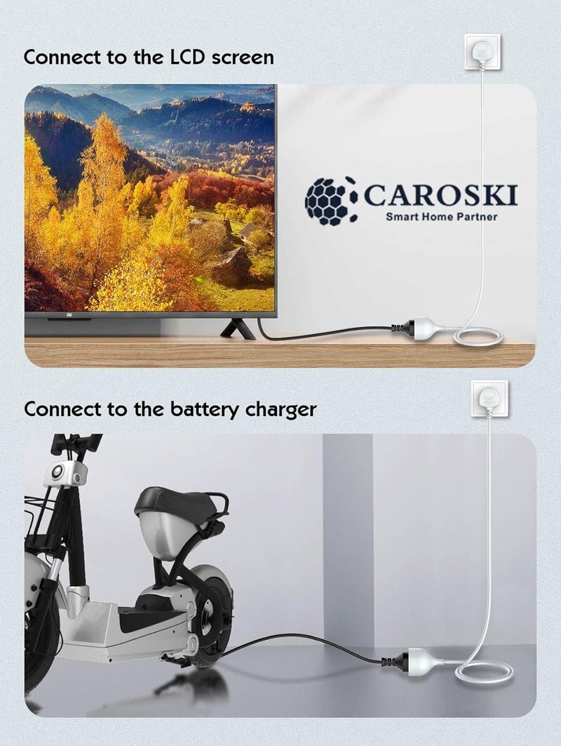 CAROSKI Single Socket Universal Outlet Cable Extender 2500W | 1 Way 5 meter Power Extension Cord | Ideal for Extension Cable Tasks | Versatile Power Strip for Home & Office | 1 year warranty - Image 3