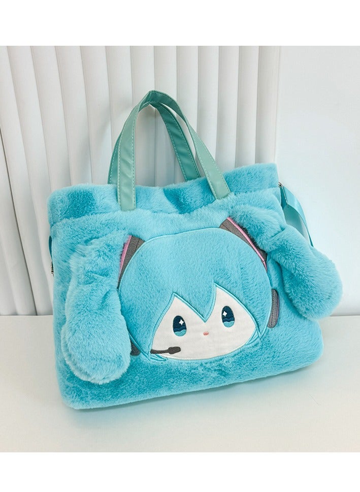 General Hatsune Miku two-dimensional cute girl messenger bag, tote bag cute two-dimensional girl practical handbag, student storage shoulder bag in class  - Image 2