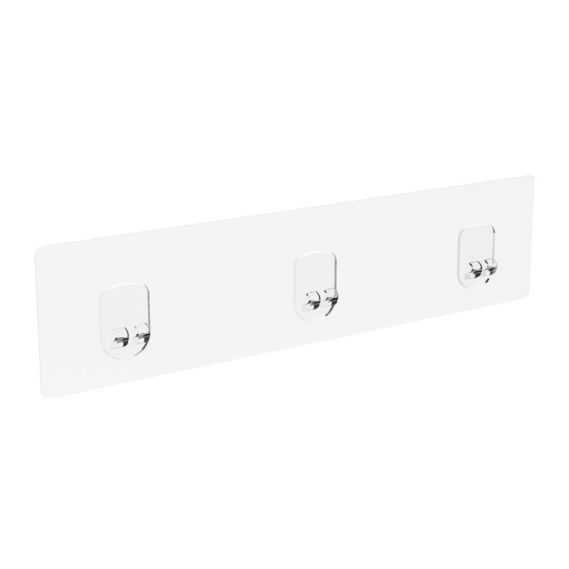 2 Pack Shower Shelf Adhesive for ReplacementTransparent Bathroom Adhesive StripsShower Stickers for ShelvesNo Drilling for Corner Shelf Basket and Kitchen Racks