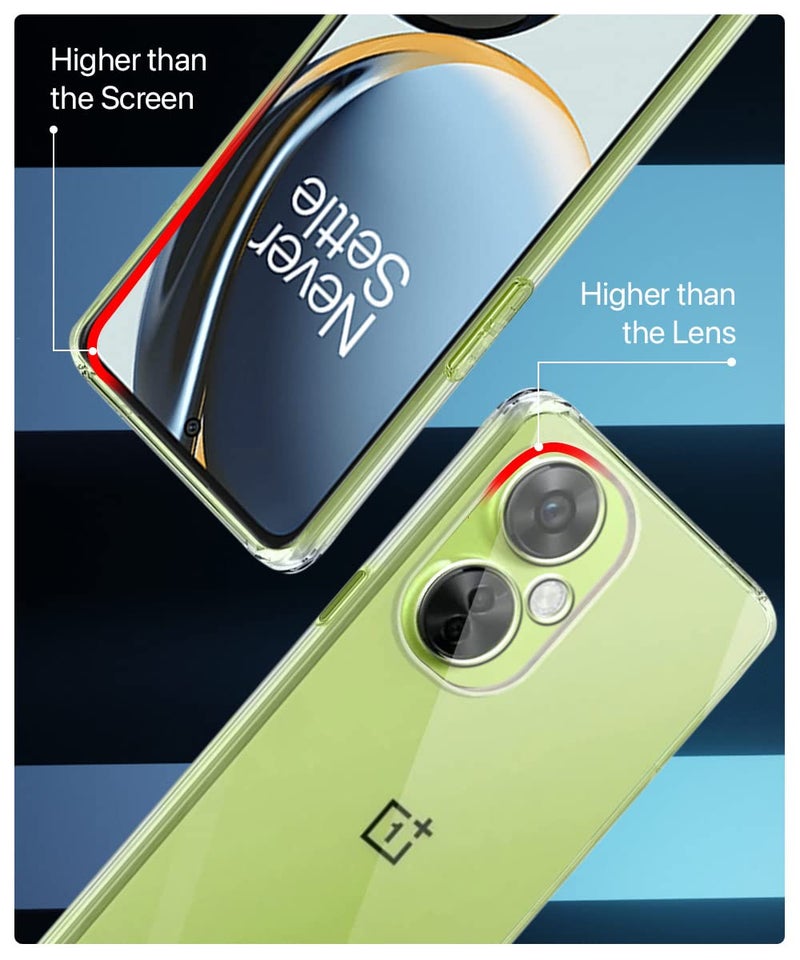 WOW IMAGINE Clear Back Cover Case for 1+ OnePlus Nord CE 3 Lite 5G | Shockproof Soft TPU Case | Cushioned Edges for Ultimate Protection Back Cover Case - Transparent - Image 5