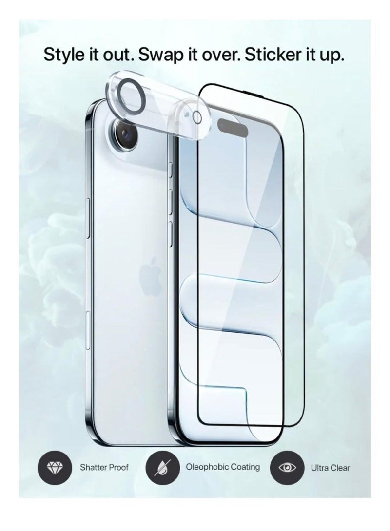 iPhone 17 Air Case Clear Magsafe Ultra Thin Cover Anti-Yellowing Magnetic Cases with Screen Protector and Camera Lens Protector, Full Coverage Set for Apple iPhone 17 Air 6.5 inch - Image 4