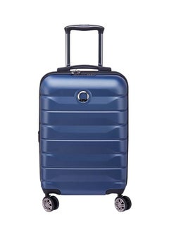 DELSEY Air Armour 4 Double Wheels Cabin Expadable Hard Trolley Case Size 55 CM / 22 Inch Blue  - Image 1