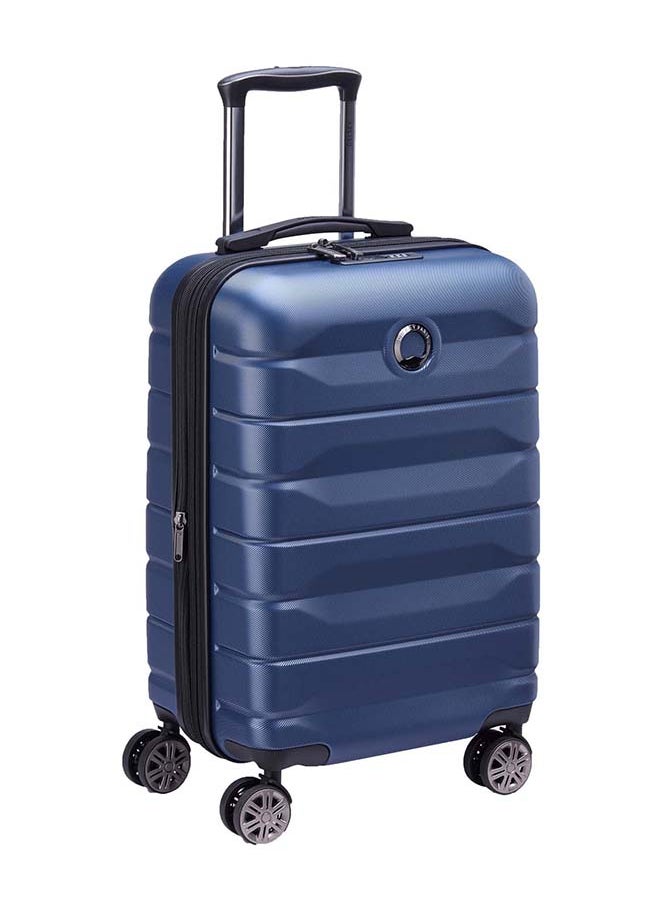DELSEY Air Armour 4 Double Wheels Cabin Expadable Hard Trolley Case Size 55 CM / 22 Inch Blue  - Image 2