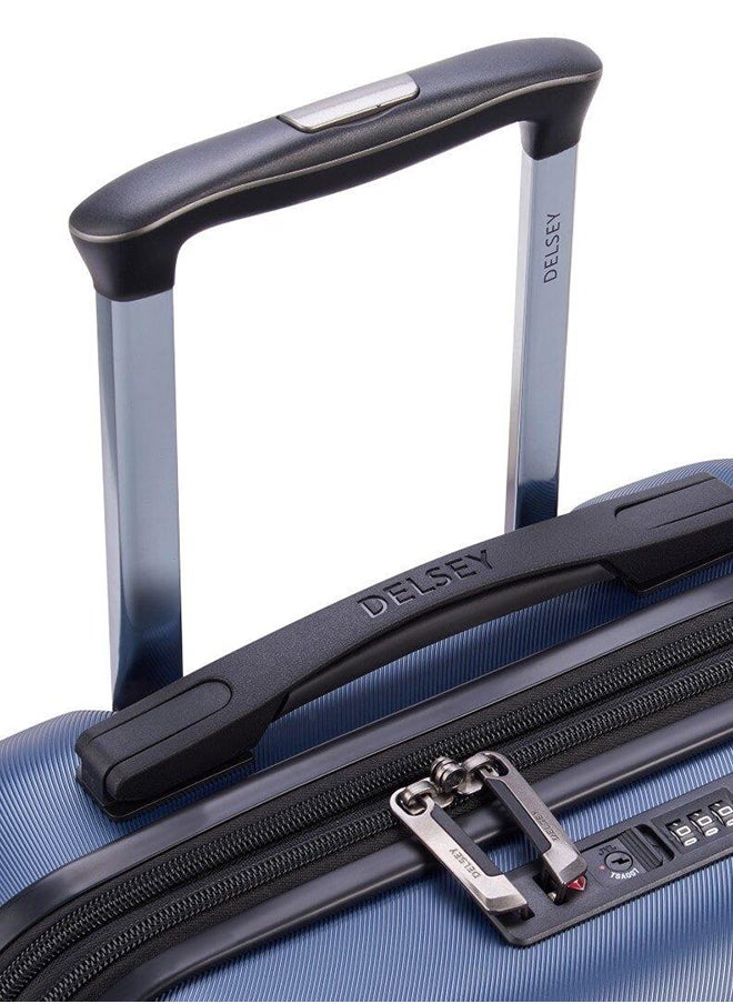 DELSEY Air Armour 4 Double Wheels Cabin Expadable Hard Trolley Case Size 55 CM / 22 Inch Blue  - Image 5