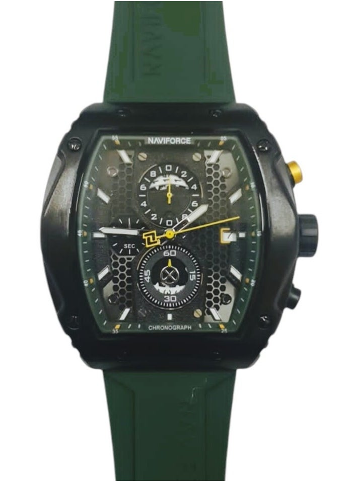 NAVIFORCE - New NAVIFORCE NF8059 Men Watch Sport Luxury Chronograph, Wristwatch Silicone Strap Quartz Clock - Image 1
