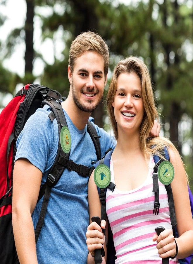 Fukaisu 12 قطعة من شارات حفلات توديع العزوبية بطابع التخييم، دبابيس شارة استحقاق خضراء لحفلات توديع العزوبية، دبابيس بروش فريدة من نوعها بطابع التخييم لحفلات توديع العزوبية، إكسسوارات أزياء الهالوين، هدايا تذكارية، ديكورات - Image 4