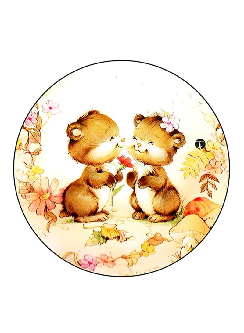 RKN Animals Printed Fridge Magnet Round  Multicolour - Image 2