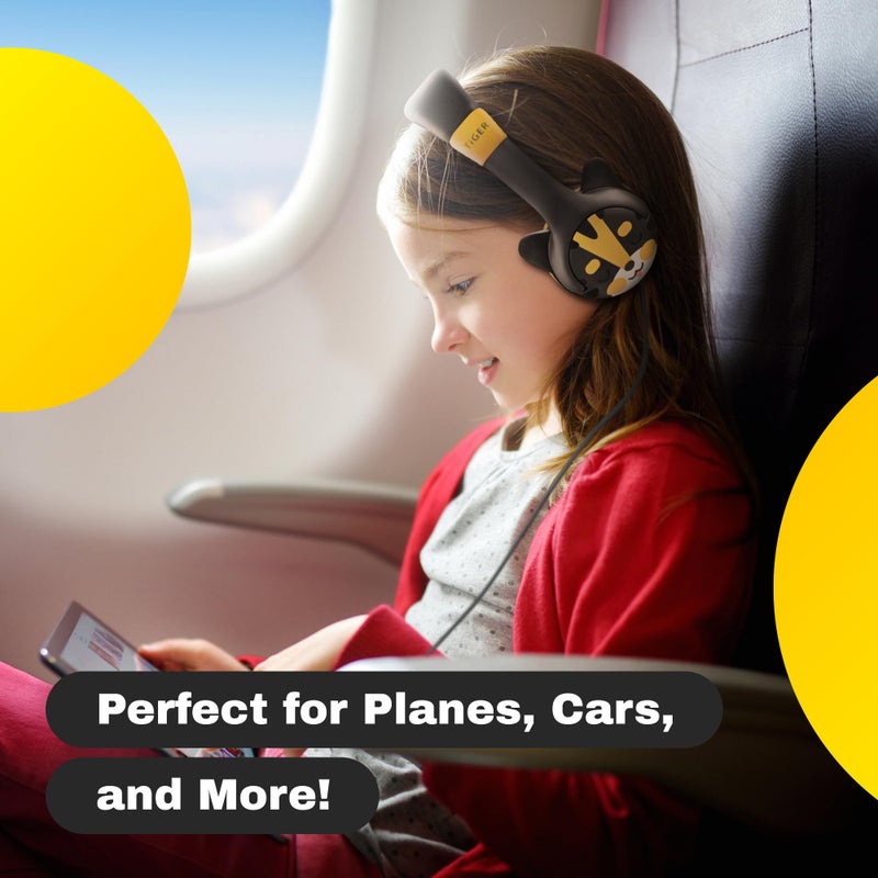 Kidrox Wired Toddler Headphones for 1-7 Years Old — 85dB Volume Limited Baby Headphones for Plane and Car Travel — Children Headset for Airplane, iPad and Tablet, Kids Headphone with Cord for Children - Image 4