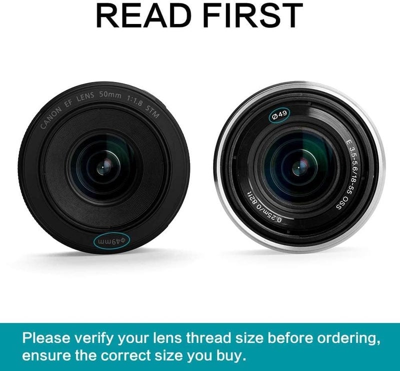 Sedremm 49mm Star Filter 4 Pieces Starburst Lens Filter(4 Points,6 Points,8 Points,12 Points) with Centre Pinch Lens Cap for Canon Nikon Sony Olympus Pentax and Other DSLR Cameras + 4 Slot Filter Pouch - Image 5