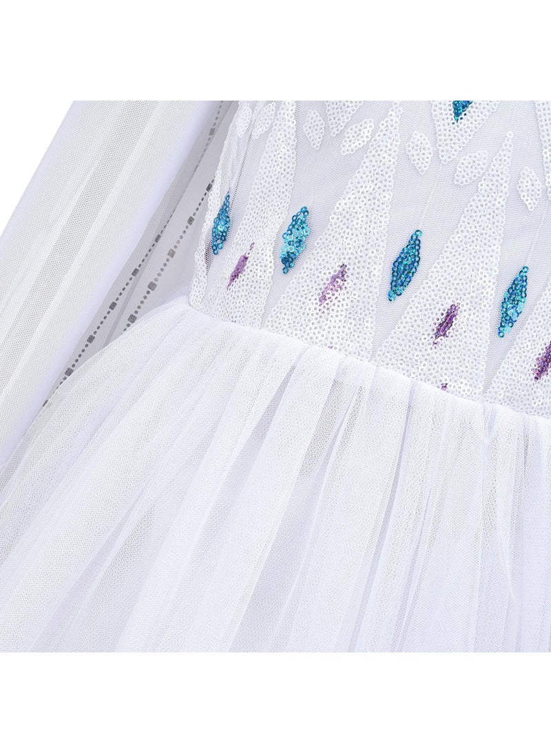 عام الجنية الأميرة إلسا المجمدة التنفس موضوع الطرف ديلوكس طبعة يتوهم اللباس لعب دور الملابس والاكسسوارات هدية عيد ميلاد فتاة - Image 5