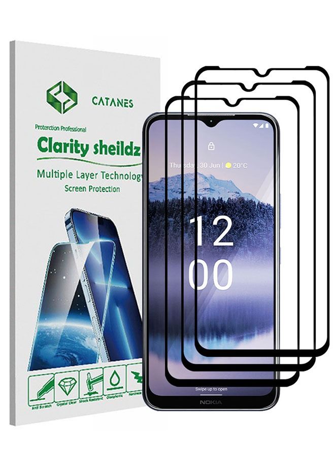 CATANES 3 Pack For Nokia G11 Plus Tempered Glass Screen Protector Full Glue Back - Image 1