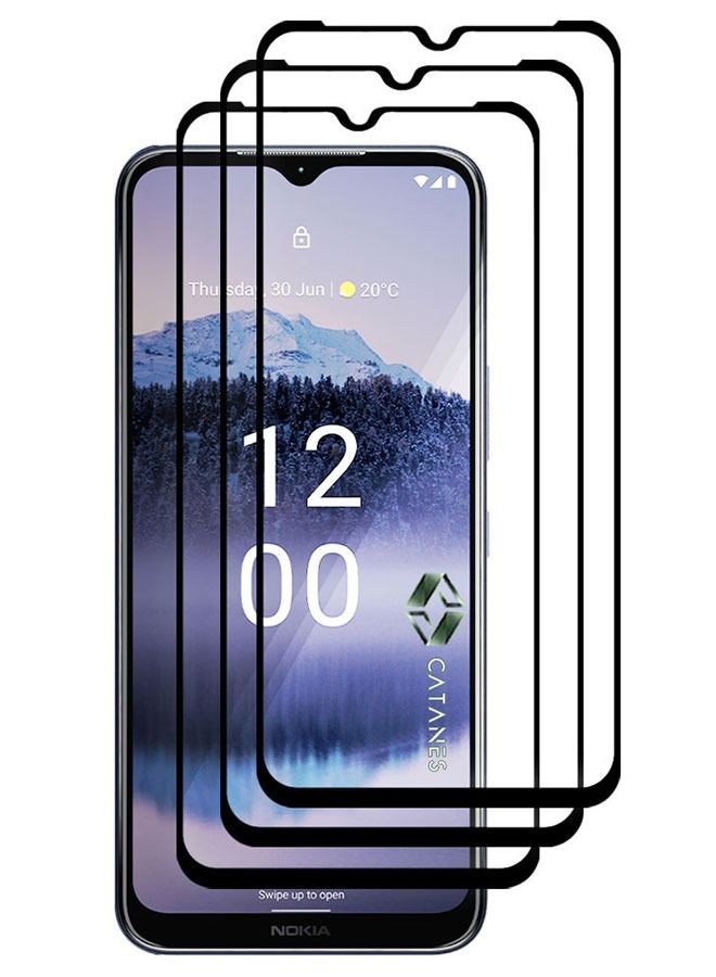 CATANES 3 Pack For Nokia G11 Plus Tempered Glass Screen Protector Full Glue Back - Image 2