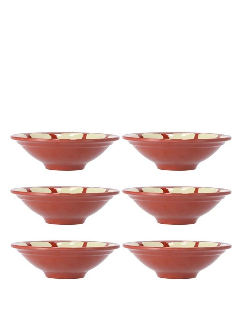 Plates for foul and hummus, 6 pieces. - Image 1