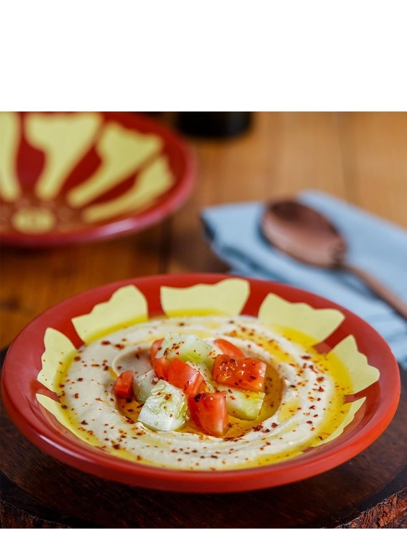 Plates for foul and hummus, 6 pieces. - Image 5